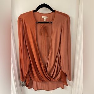 Large Rust Blouse Urban Outfitters